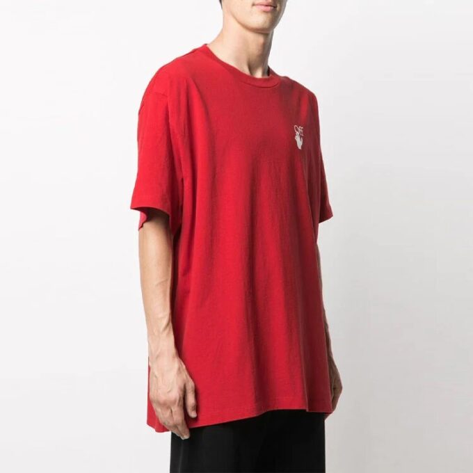 Camiseta con aplique de flecha Arrows para hombre, color rojo