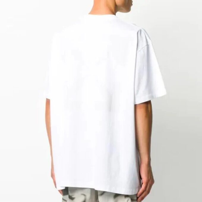 Camiseta con aplique Mona Lisa FW20 para hombre, color blanco