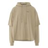 Camiseta con capucha doble Caravaggio Arrow «Dark Sand»