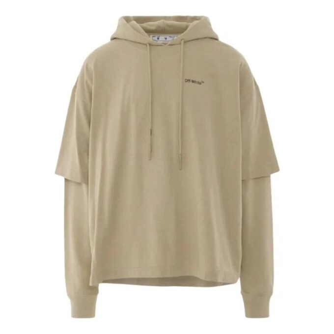 Camiseta con capucha doble Caravaggio Arrow «Dark Sand»