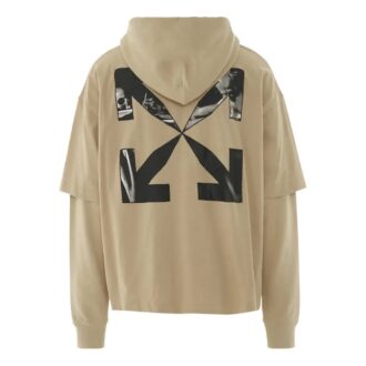Camiseta con capucha doble Caravaggio Arrow «Dark Sand»