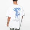 Camiseta con eslogan Mirko First para hombre, color blanco