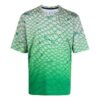 Camiseta con estampado de flechas y efecto ombré