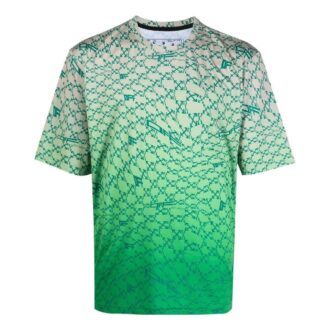 Camiseta con estampado de flechas y efecto ombré