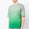 Camiseta con estampado de flechas y efecto ombré