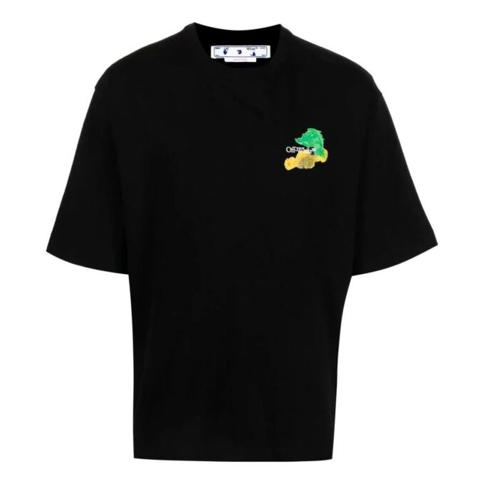 Camiseta con estampado del logotipo Brush Arrows de la temporada primavera-verano 2023