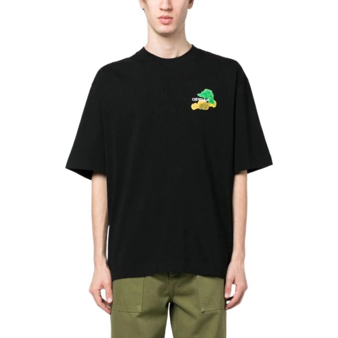 Camiseta con estampado del logotipo Brush Arrows de la temporada primavera-verano 2023