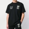 Camiseta con estampado gráfico de la Mona Lisa oversize /Blanca