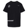Camiseta con estampado serigráfico SS «Negro, fucsia y rosa»