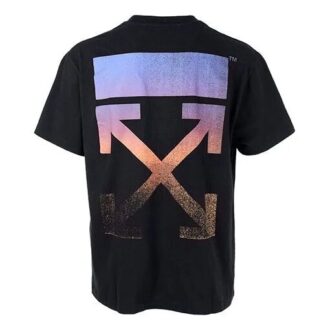 Camiseta con flecha degradada «Negro/Multicolor»