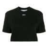 Camiseta corta de pantalones cortos con estampado de logotipo Off-White