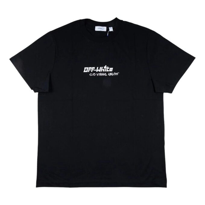 Camiseta Cryst Croco de corte ajustado «Negro»
