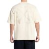 Camiseta de algodón con bordado de flechas «Angora White»