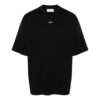 Camiseta de algodón con bordado de flechas «Negro»