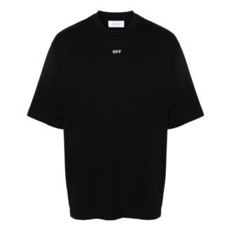 Camiseta de algodón con bordado de flechas «Negro»