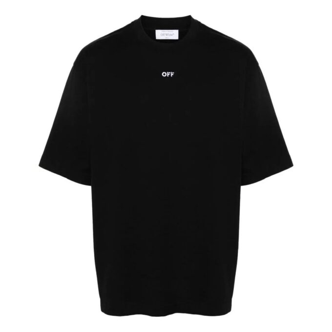 Camiseta de algodón con bordado de flechas «Negro»