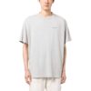 Camiseta de algodón con estampado de flechas gigantes «Gris»