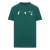 Camiseta de algodón con estampado de logotipo FW20 para hombre, verde