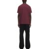 Camiseta de algodón con logotipo bordado «Burgundy»