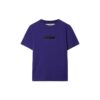 Camiseta de algodón con logotipo bordado «Morado oscuro»