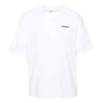 Camiseta de algodón con motivo de Arrows SS24 «Blanca»