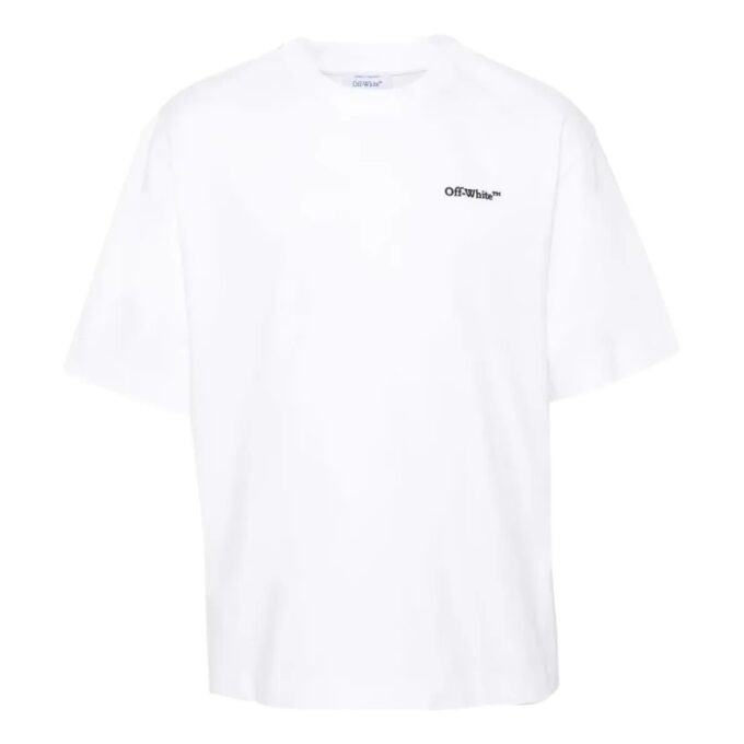 Camiseta de algodón con motivo de Arrows SS24 «Blanca»