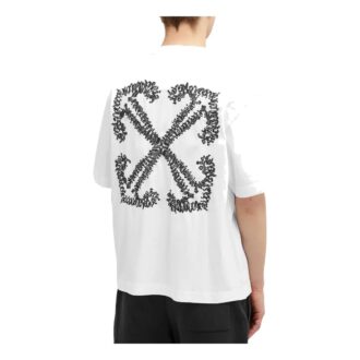 Camiseta de algodón con motivo de Arrows SS24 «Blanca»