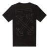 Camiseta de algodón de manga corta oversize con diseño de flechas