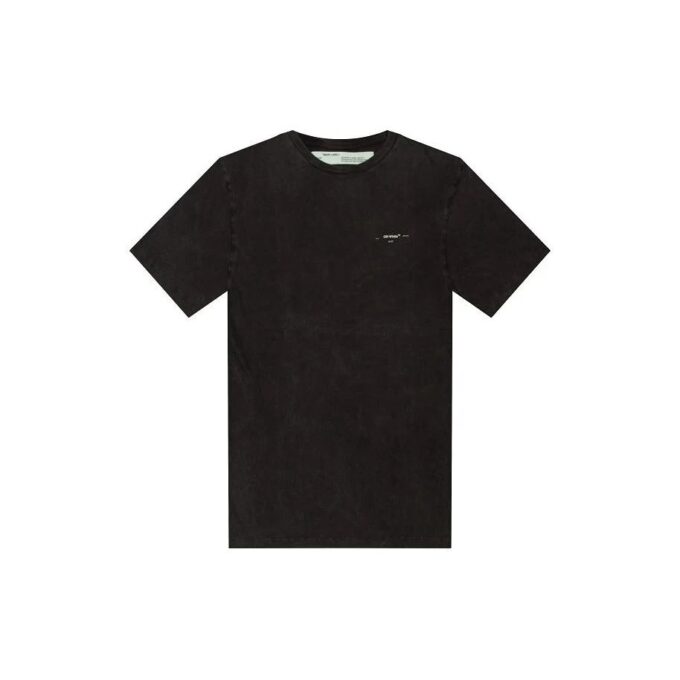 Camiseta de algodón de manga corta oversize con diseño de flechas