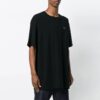 Camiseta de algodón de manga corta oversize con diseño de flechas