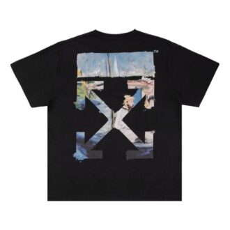 Camiseta de algodón de pantalones cortos Painting Arrows