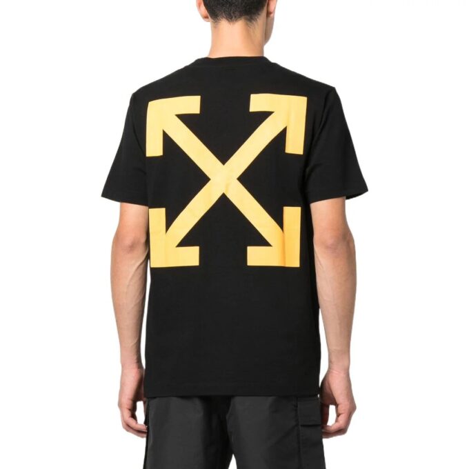 Camiseta de algodón estampada Caravaggio, negra