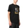 Camiseta de algodón estampada Caravaggio, negra