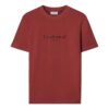 Camiseta de algodón «Give Me Space» «Tono rojo ladrillo oscuro»