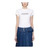 Camiseta de algodón Off-White con Quote «White Black»