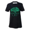 Camiseta de algodón Off-White de pantalones cortos, color negro
