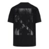 Camiseta de algodón Off-White de pantalones cortos, color negro