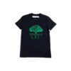 Camiseta de algodón Off-White de pantalones cortos, color negro