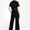 Camiseta de algodón Off-White de pantalones cortos, color negro