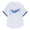 Camiseta de colaboración tripartita Off-White x New Era x MLB «Blanco azul»