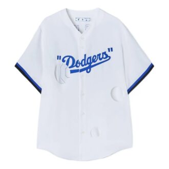 Camiseta de colaboración tripartita Off-White x New Era x MLB «Blanco azul»