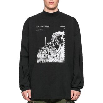 Camiseta de cuello alto Factory «Negro»
