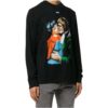 Camiseta de cuello redondo con estampado Kiss, negro, corte ajustado