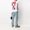 Camiseta de cuello redondo con flechas Arrows de la colección SS21 para hombre, color blanco