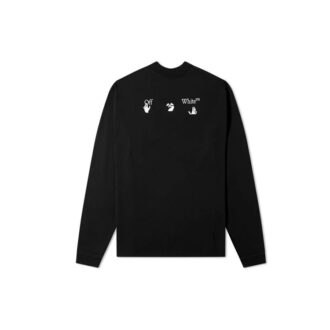 Camiseta de cuello redondo estilo urbano, manga larga y oversize