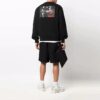 Camiseta de cuello redondo para hombre Off-White con pintura de Caravaggio, color negro