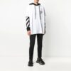 Camiseta de hombre Off-White con estampado en el brazo, corte holgado, color blanco