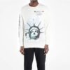 Camiseta de la Estatua de la Libertad «Negro, blanco y azul»