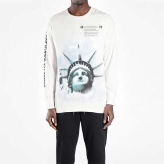 Camiseta de la Estatua de la Libertad «Negro, blanco y azul»