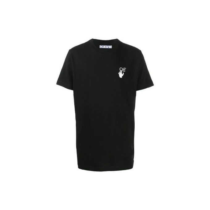 Camiseta de manga corta Agreement con estampado, color negro